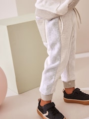 Grey/Ecru Cream Colourblock Hoodie and Joggers Set (3mths-7yrs) - Image 4 of 10