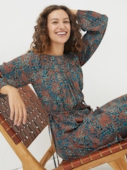 FatFace Black Taylor Textured Spot Dress - Image 3 of 5