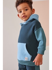 Blue Colourblock Hoodie and Joggers Set (3mths-7yrs) - Image 2 of 9