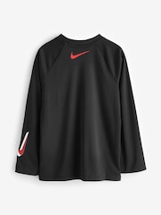 Nike Black Sun Safe Hydroguard Long Sleeve Rash Vest - Image 2 of 3