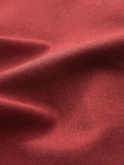Dark Red Slim Fit Long Sleeve Oxford Shirt - Image 8 of 8
