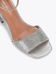 Kurt Geiger London Metallic Square Block Heel Sandals - Image 4 of 5