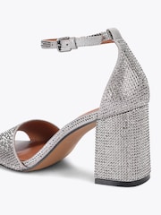 Kurt Geiger London Metallic Square Block Heel Sandals - Image 5 of 5