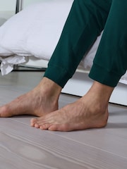 أخضر - حاشية مفتوحة - بنطلون رياضي تلبيس قياسي من نسيج حلقي من الداخل - Image 6 of 9