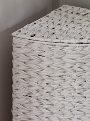 Cream Hepworth Wicker Corner Hamper Laundry - Image 3 of 5