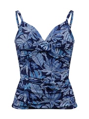 Weird Fish Merriam Printed Tankini Top - 5的图像5｝
