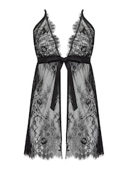 Pour Moi Black For Your Eyes Only Lace Babydoll - Image 4 of 5