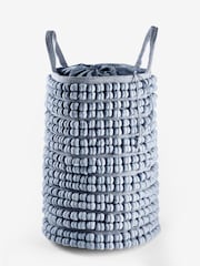 Slate Blue Bobble Bag Laundry Basket - Image 5 of 5