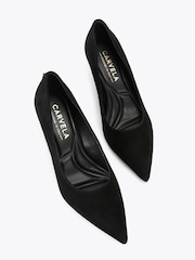 Carvela Black Positano Low Court Shoes - Image 3 of 5