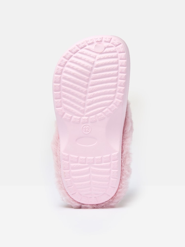 Joules Girls' Poole Pink Clog Slippers - Image 5 of 5