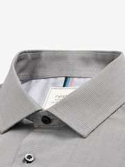 Grey Slim Fit Single Cuff Easy Care Shirts 3 Pack - Image 12 of 15