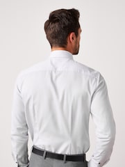 Grey Slim Fit Single Cuff Easy Care Shirts 3 Pack - Image 5 of 15