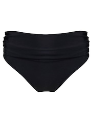 Pour Moi Black Fold Over Azure Fold Over Bikini Briefs - Image 3 of 4