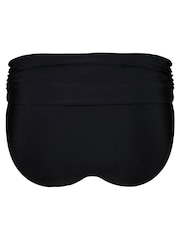Pour Moi Black Fold Over Azure Fold Over Bikini Briefs - Image 4 of 4