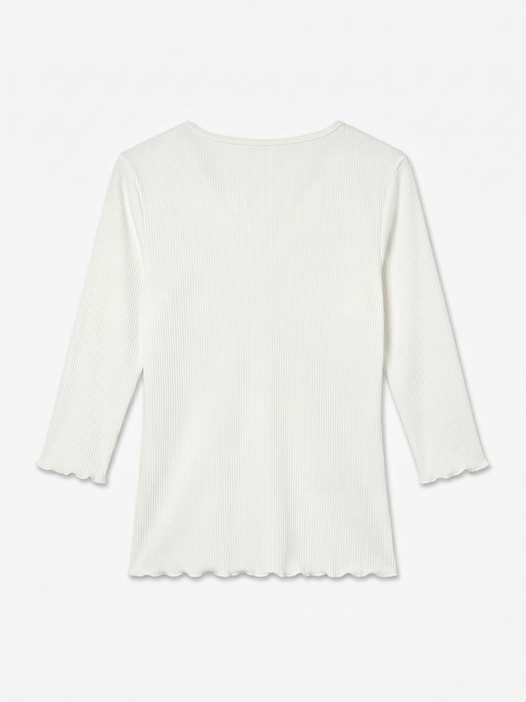 VERO MODA White Lace Trim V-Neck Top - Image 6 of 6 VERO MODA White Lace Trim V-Neck Top - Image 6 of 6