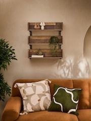 Dark Natural Bronx 3 Tier Stacking Wall Shelves - Image 2 of 7