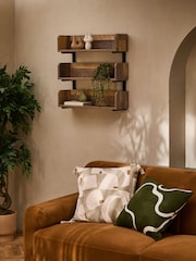 Dark Natural Bronx 3 Tier Stacking Wall Shelves - Image 3 of 7
