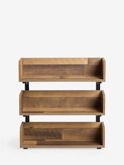 Dark Natural Bronx 3 Tier Stacking Wall Shelves - Image 5 of 7