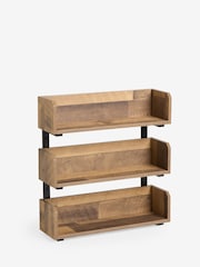 Dark Natural Bronx 3 Tier Stacking Wall Shelves - Image 6 of 7