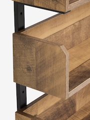 Dark Natural Bronx 3 Tier Stacking Wall Shelves - Image 7 of 7