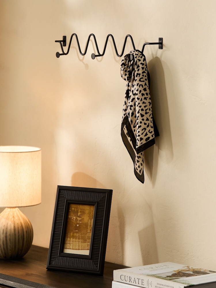 Black Wave Wall Hooks - Image 1 of 5