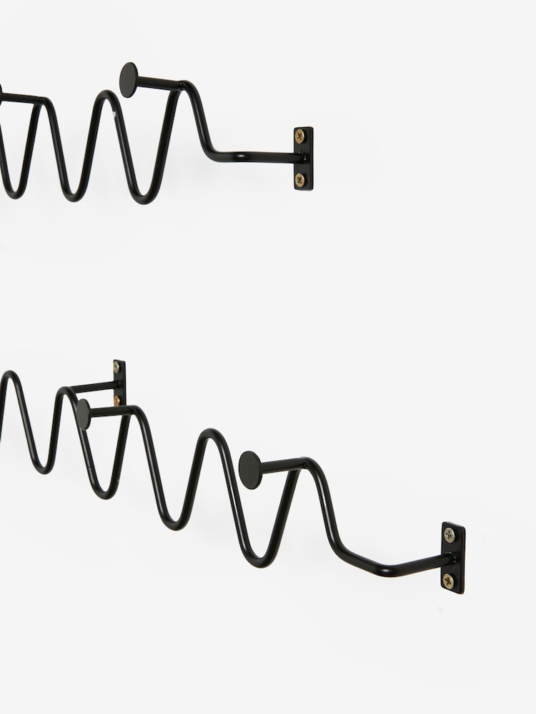 Black Wave Wall Hooks - Image 5 of 5
