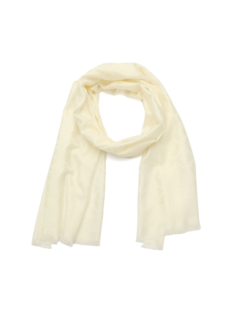 Kate Spade White Spade Flower Yarndye Oblong Scarf - Image 2 of 4