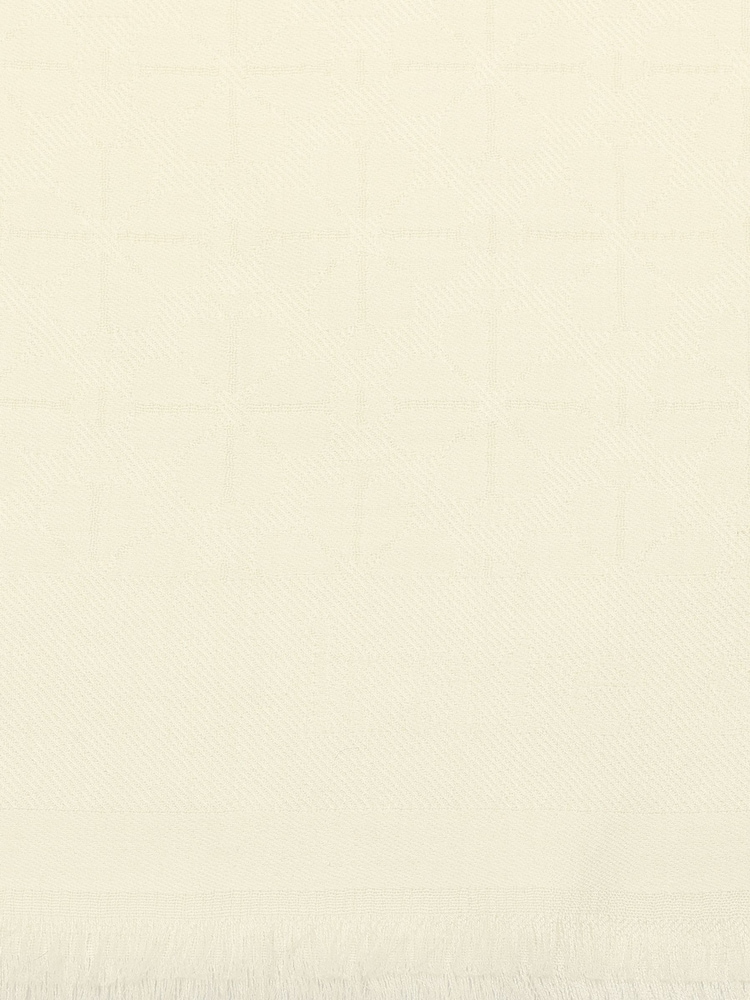 Kate Spade White Spade Flower Yarndye Oblong Scarf - Image 4 of 4