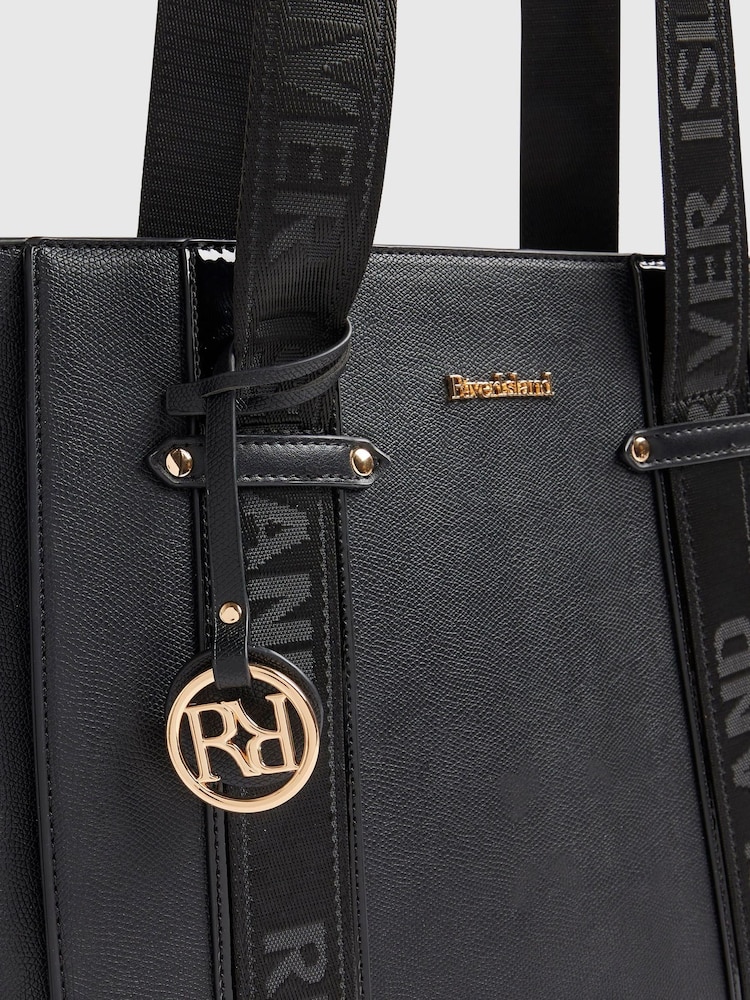River Island Black Webbing Wing Shopper Bag - Image 6 of 6