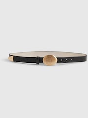River Island Black Olivia Attwood Horse Buckle Belt - Image 1 of 2