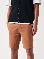 Terracotta Slim Fit Stretch Chinos Shorts - Image 1 of 9