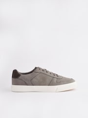 Grey Lace-Up Low Trainers - Image 2 of 5