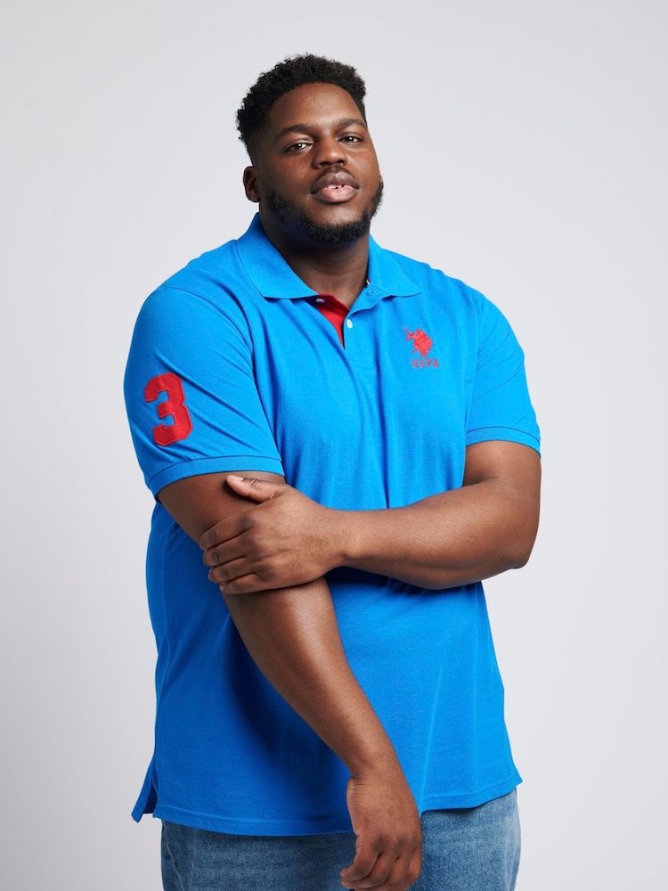 Buy Polo Dark Blue Big Tall Mens Player 100% Cotton