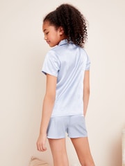 Lipsy Light Blue Satin Pyjamas - Image 3 of 4