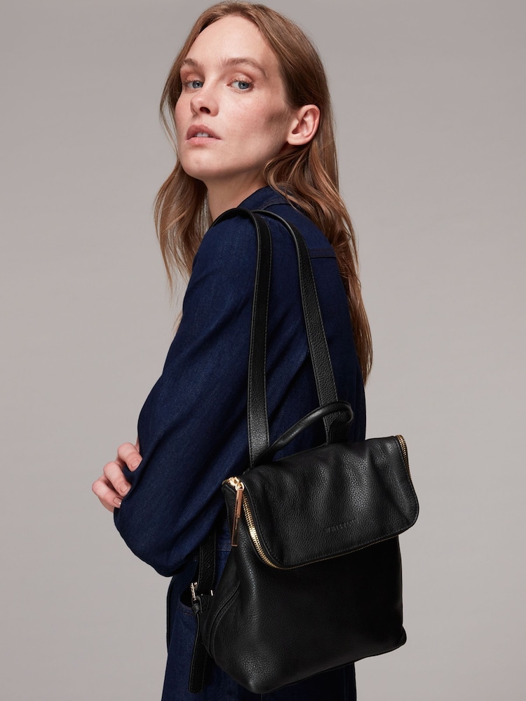 Whistles Black Mini Verity Backpack - Image 1 of 4