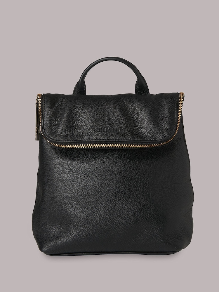 Whistles Black Mini Verity Backpack - Image 2 of 4