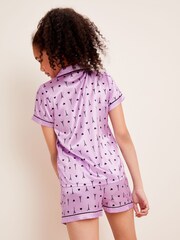 Lipsy Purple Satin Pyjamas - Image 3 of 4