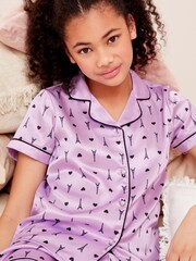 Lipsy Purple Satin Pyjamas - Image 4 of 4