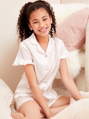 Lipsy White Satin Pyjamas - Image 1 of 4