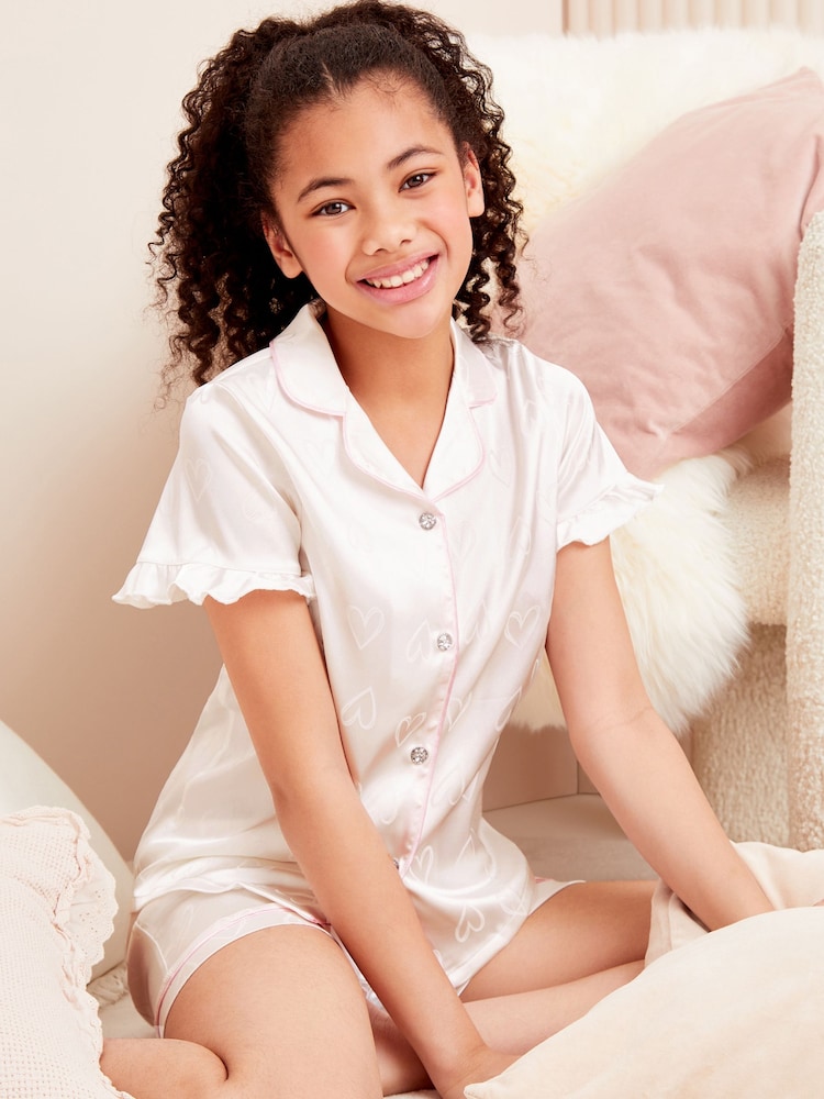 Lipsy White Satin Pyjamas - Image 1 of 4