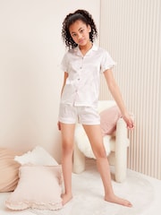 Lipsy White Satin Pyjamas - Image 2 of 4