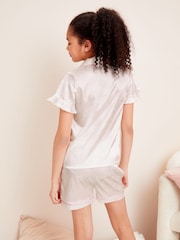 Lipsy White Satin Pyjamas - Image 3 of 4