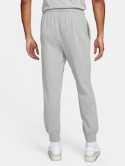 Nike Dark Grey Club Fleece Knit 100% Cotton Joggers - Image 2 of 5