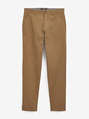 Tan Brown Straight Fit Stretch Chinos Trousers - Image 4 of 5