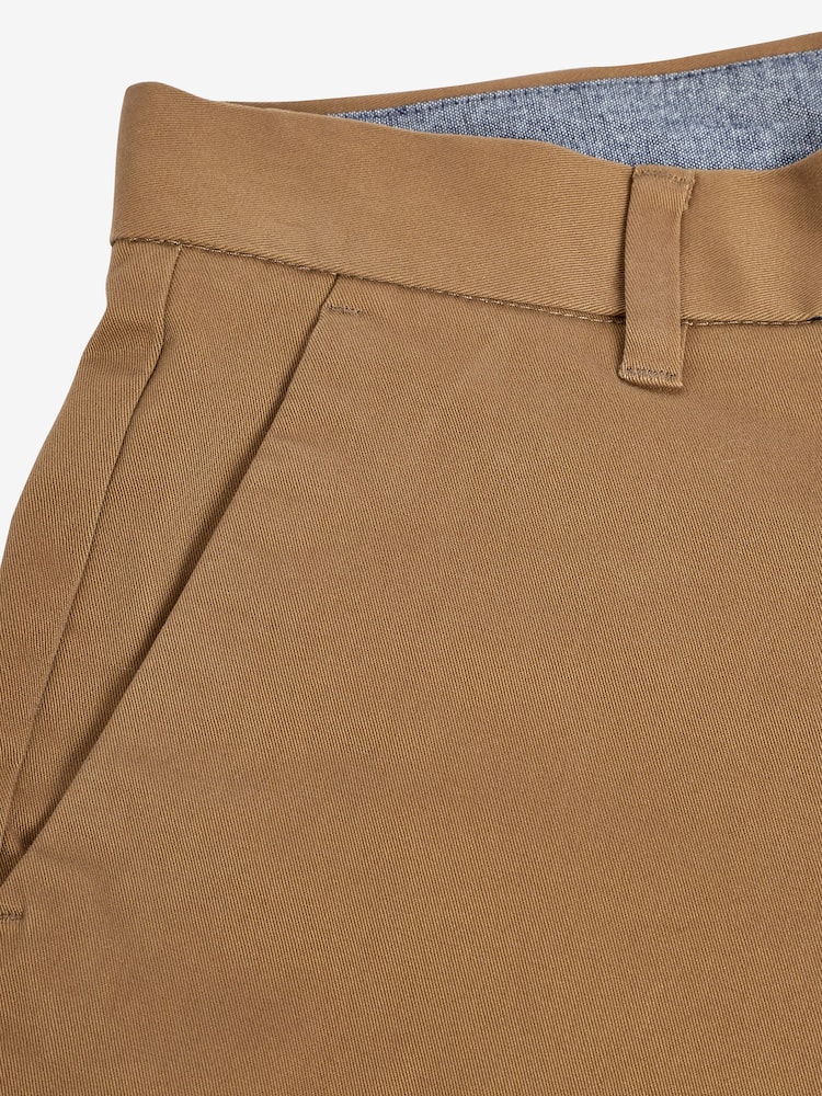Tan Brown Straight Fit Stretch Chinos Trousers - Image 5 of 5
