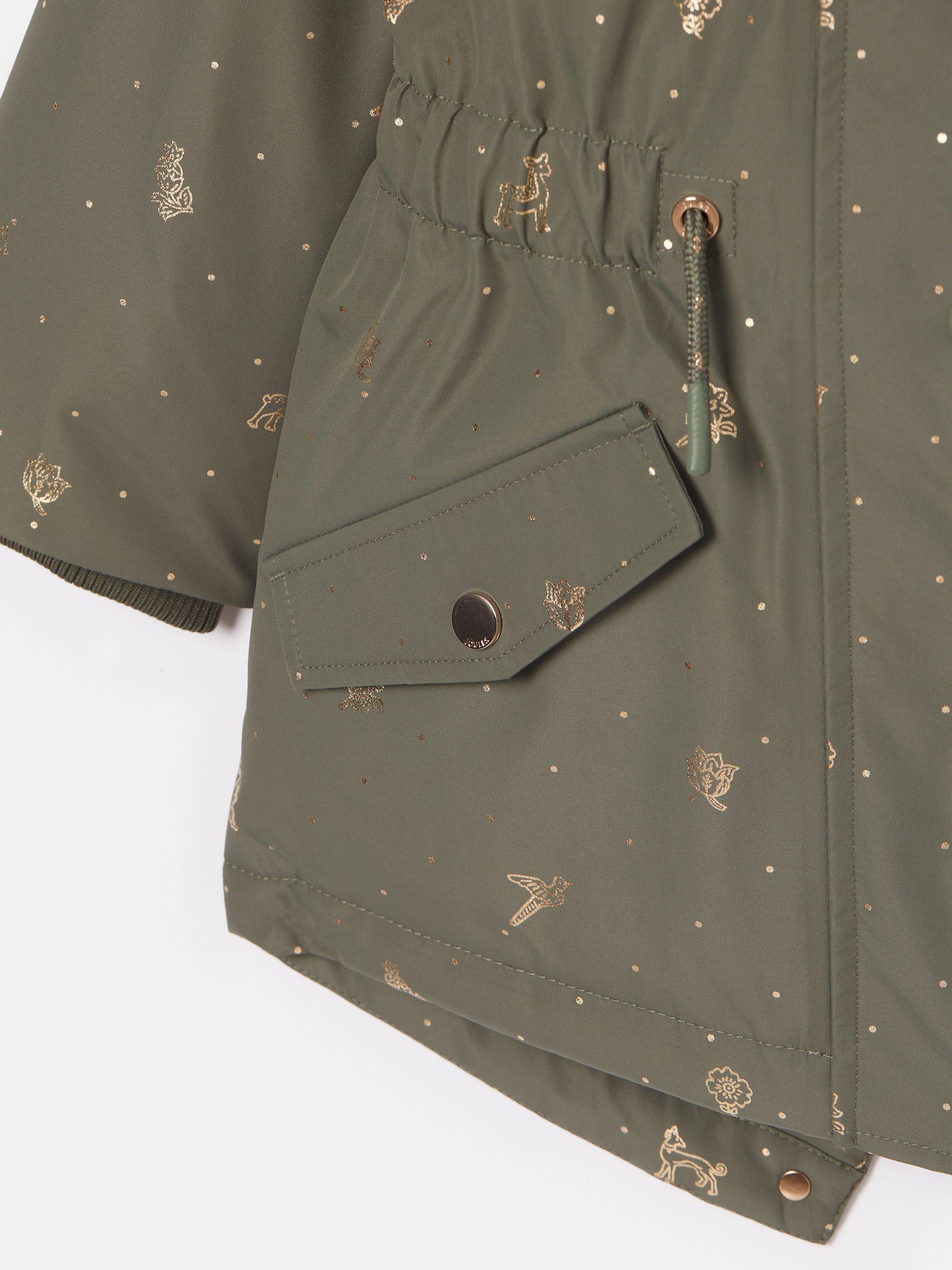 Joules khaki parka outlet