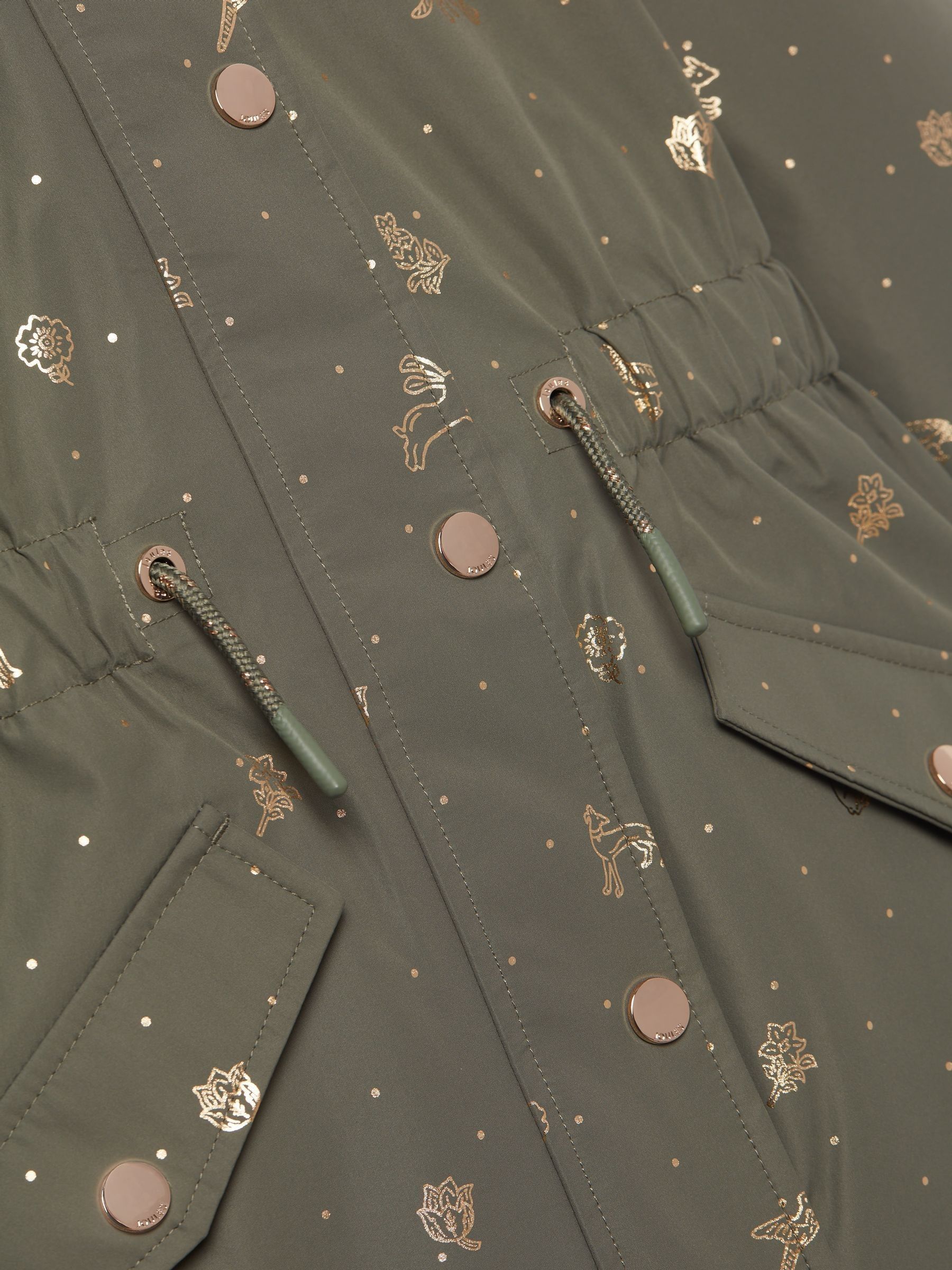 Joules khaki parka shop