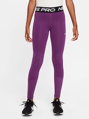 Nike Purple Dri-FIT High Waisted Pro Leggings - Image 1 of 3