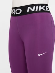 Nike Purple Dri-FIT High Waisted Pro Leggings - Image 3 of 3