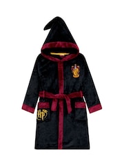 Character Black Harry Potter Dressing Gown with Hood - Image 1 of 13